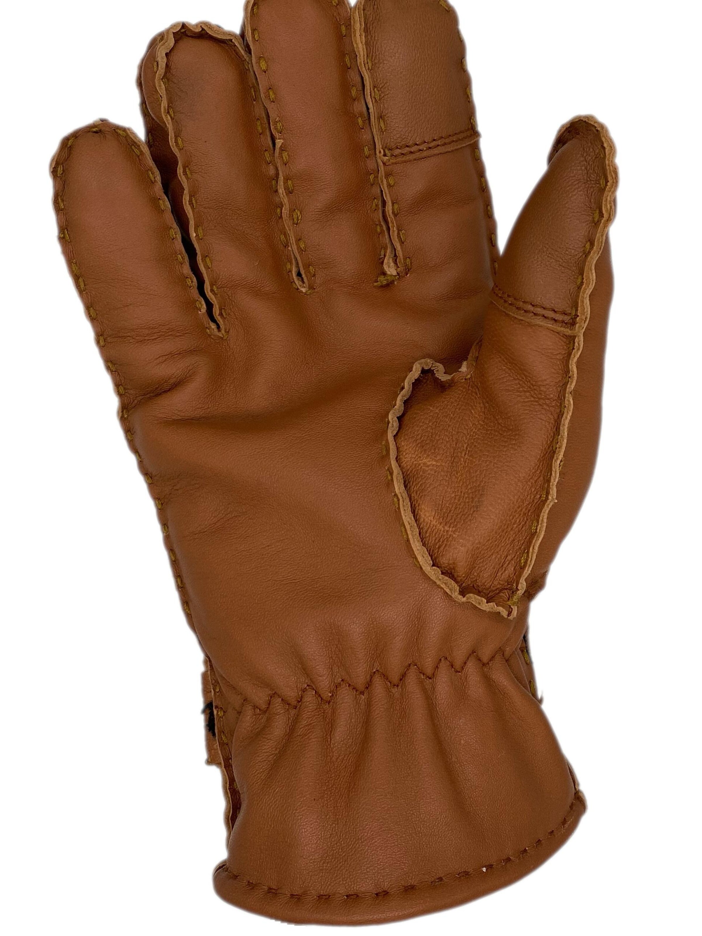 Glow Hamburg Fingerhandschuhe 'FW01-04XX-1'‌‌‌‌‌‌‌ in Braun