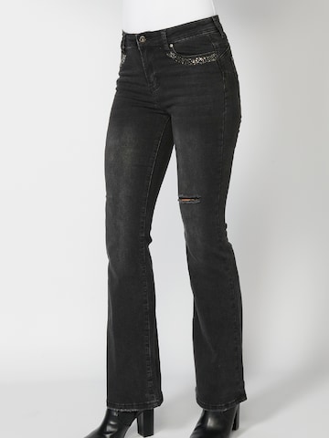 KOROSHI Regular Jeans in Black