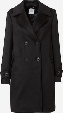 s.Oliver BLACK LABEL Between-Seasons Coat in Black: front