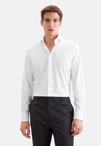 SEIDENSTICKER Slim fit Business shirt in White: front