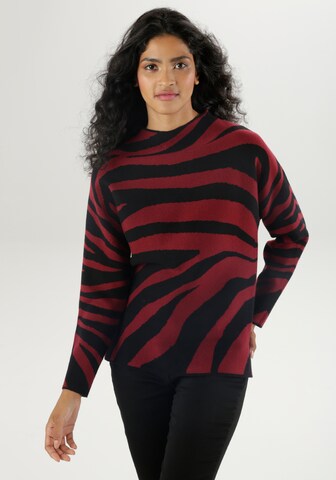 Aniston SELECTED Sweater in Red: front