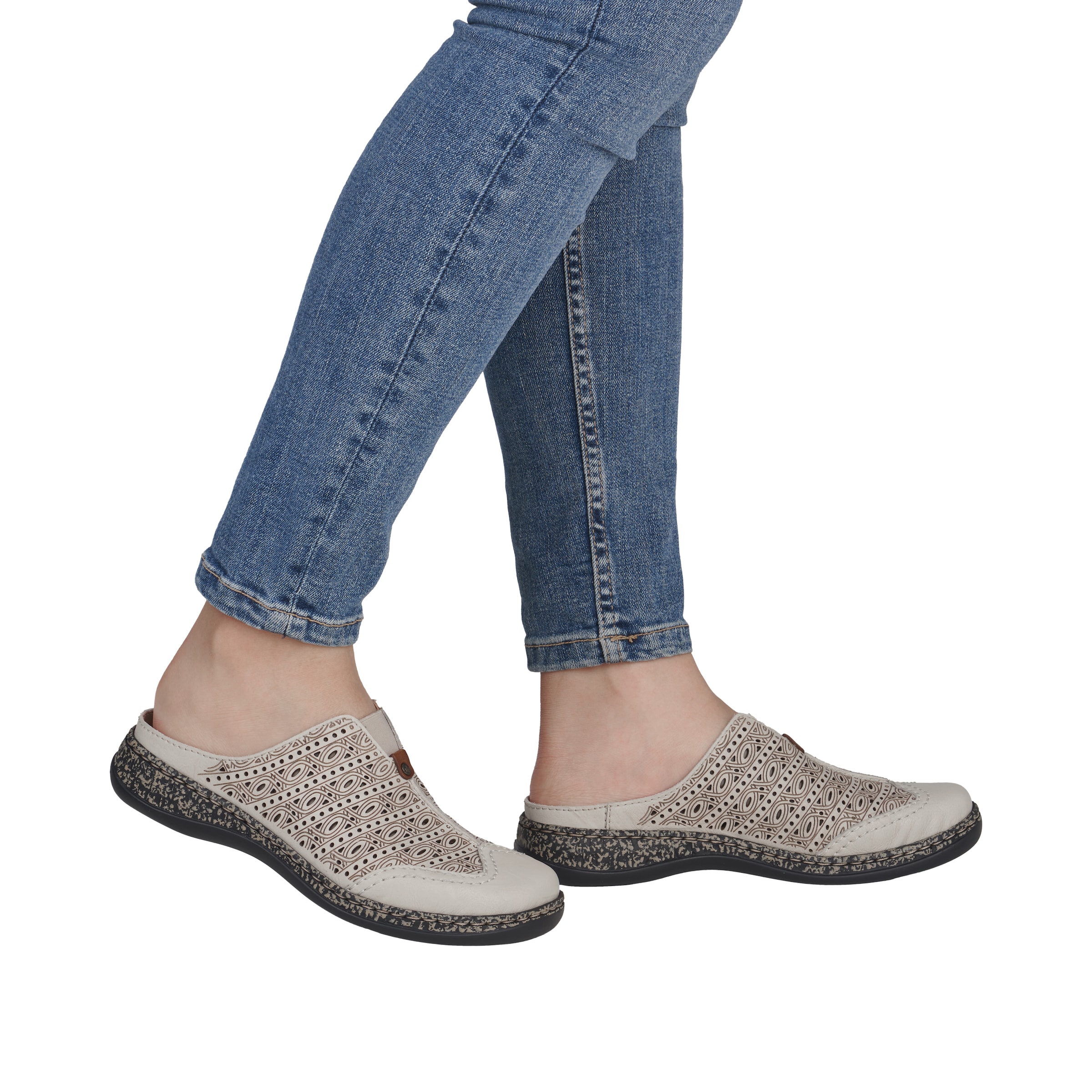 Rieker Mules in Beige