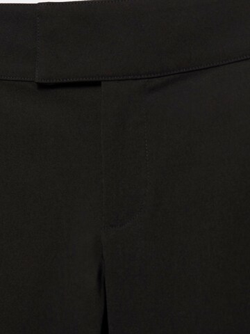 Pull&BearBootcut/trapezice Hlače - crna boja