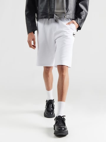 regular Pantaloni di Karl Lagerfeld in bianco: frontale