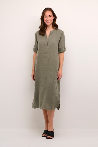 Cream Dress 'Bellis' in Green: front