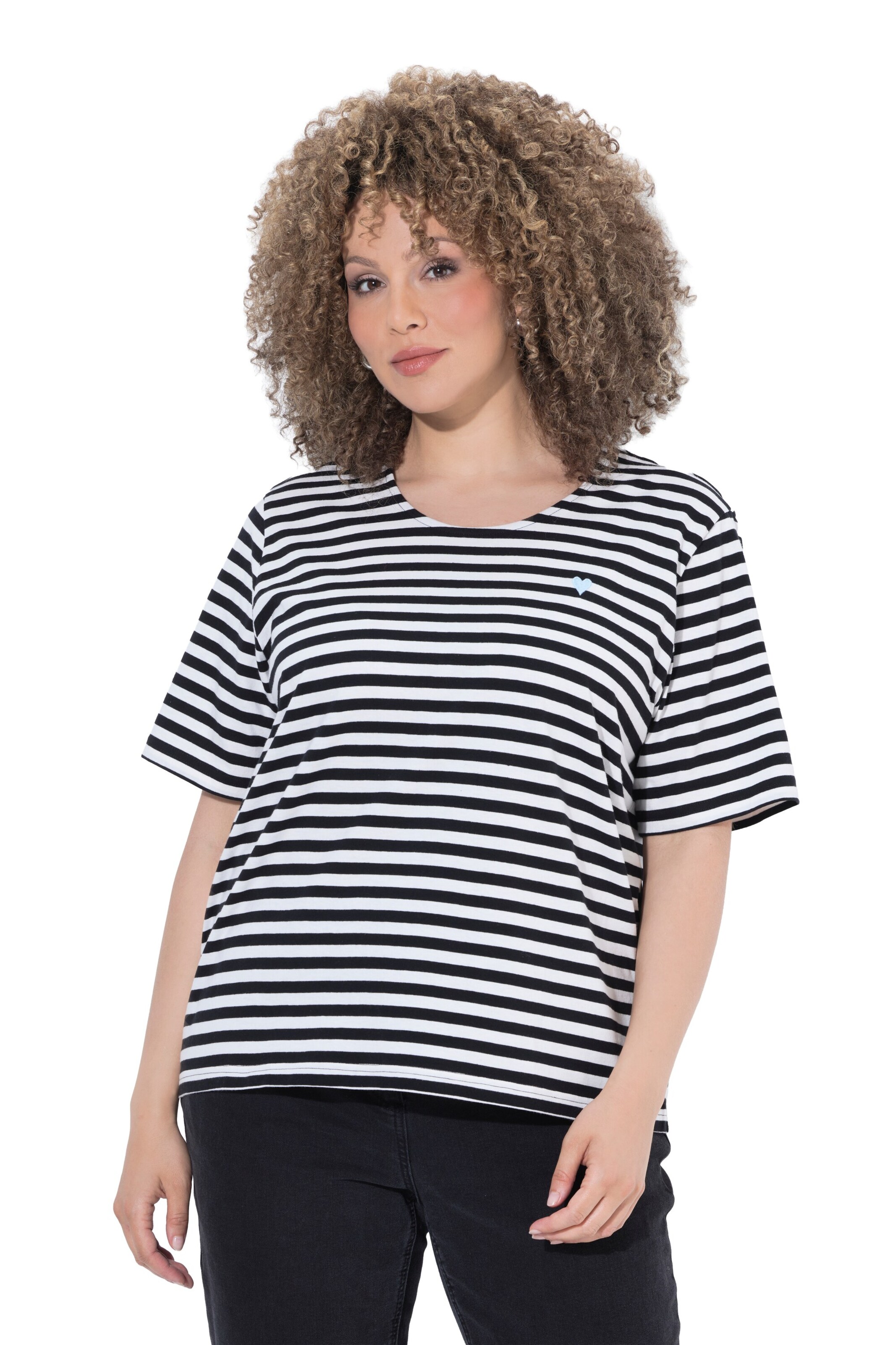 Ulla Popken Shirt in Schwarz: Vorderseite