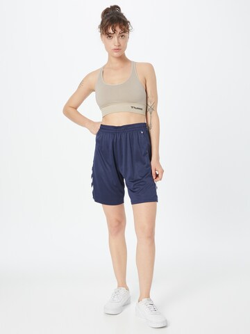 Hummel Regular Workout Pants in Blue