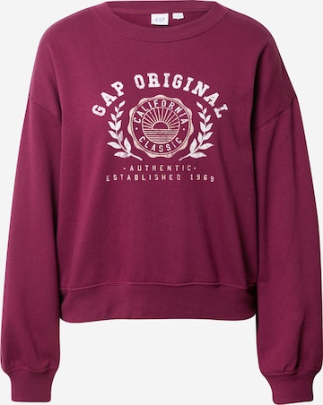 Sweat-shirt GAP en rose : devant