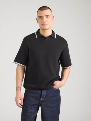 JACK & JONES Kampsun 'JCOBREEZE', värv must: eest vaates