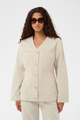 SOAKED IN LUXURY Overgangsjakke 'SLDaline' i beige: forside