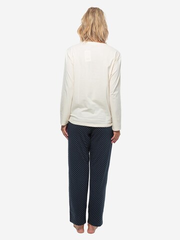 SCHIESSER Pyjama 'Cotton' in Wit