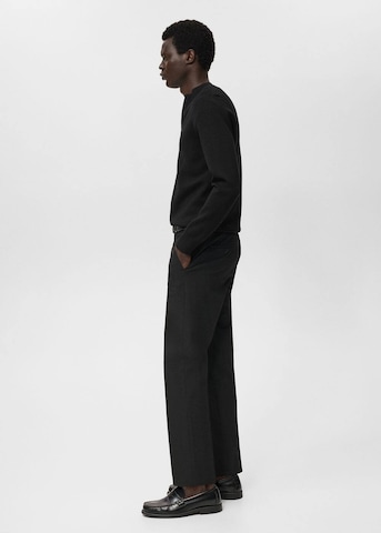 MANGO MAN Knit Cardigan 'Luxusc' in Black