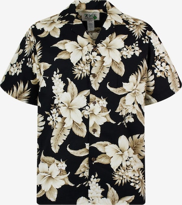 Coupe regular Chemise 'Goldbraune Blume' KY's en noir : devant