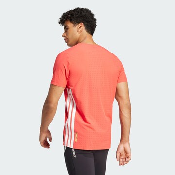 T-Shirt fonctionnel 'Adizero' ADIDAS PERFORMANCE en rouge
