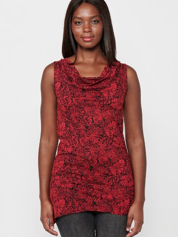 KOROSHI Top in Red: front
