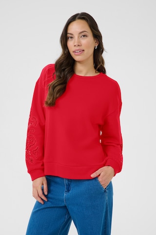 Felpa 'Josie' di Cream in rosso: frontale