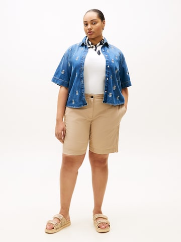 Tommy Hilfiger Curve Regular Chinoshorts in Beige