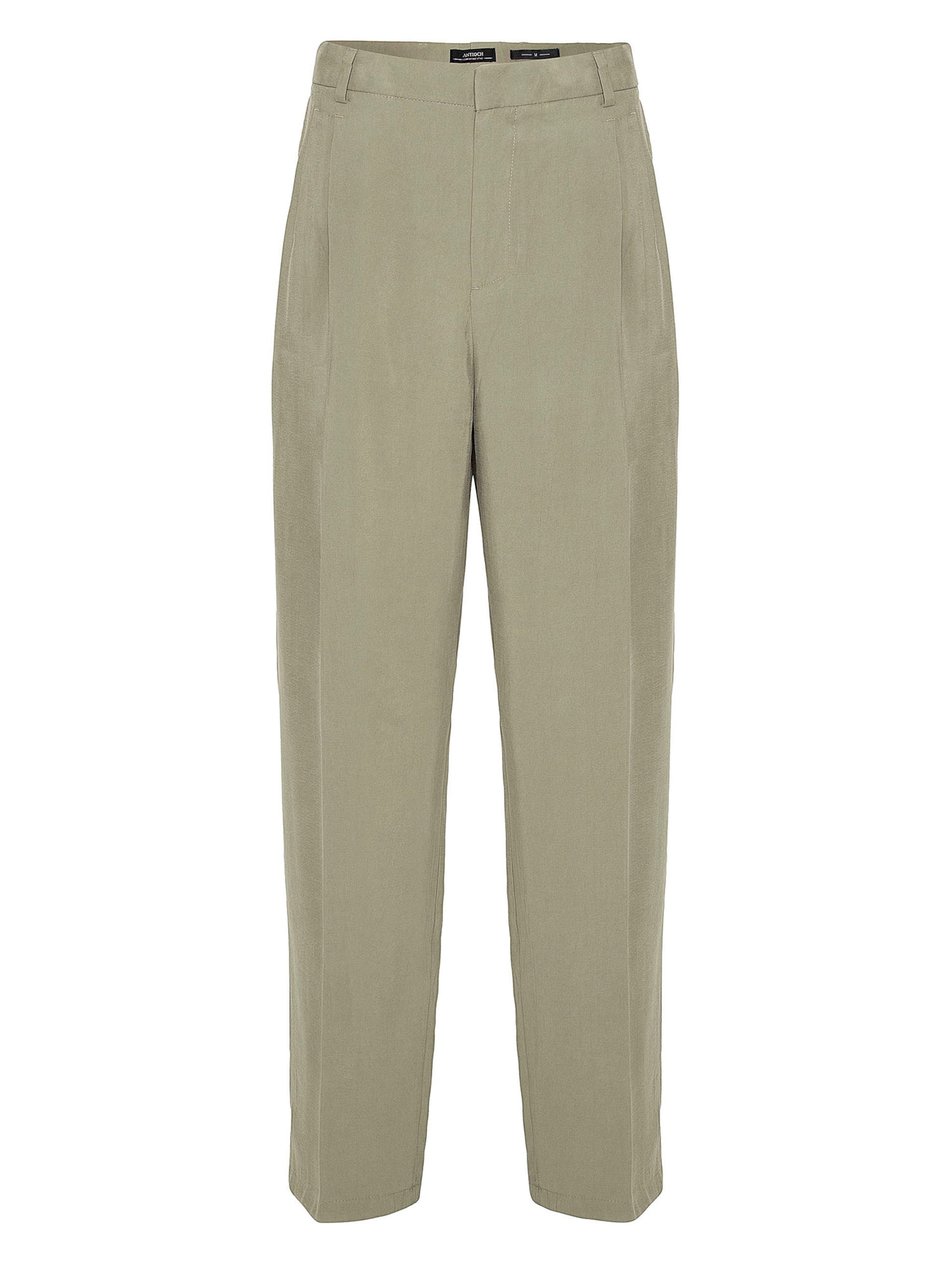 Antioch Élére vasalt nadrágok - zöld: elől