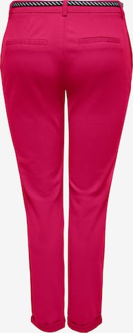 Coupe slim Pantalon chino 'BIANA' ONLY en rose