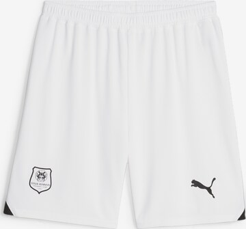 PUMA Regular Workout Pants in White: front