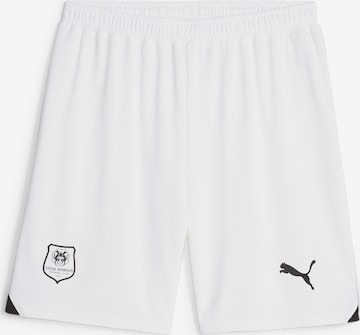 PUMA Regular Workout Pants in White: front