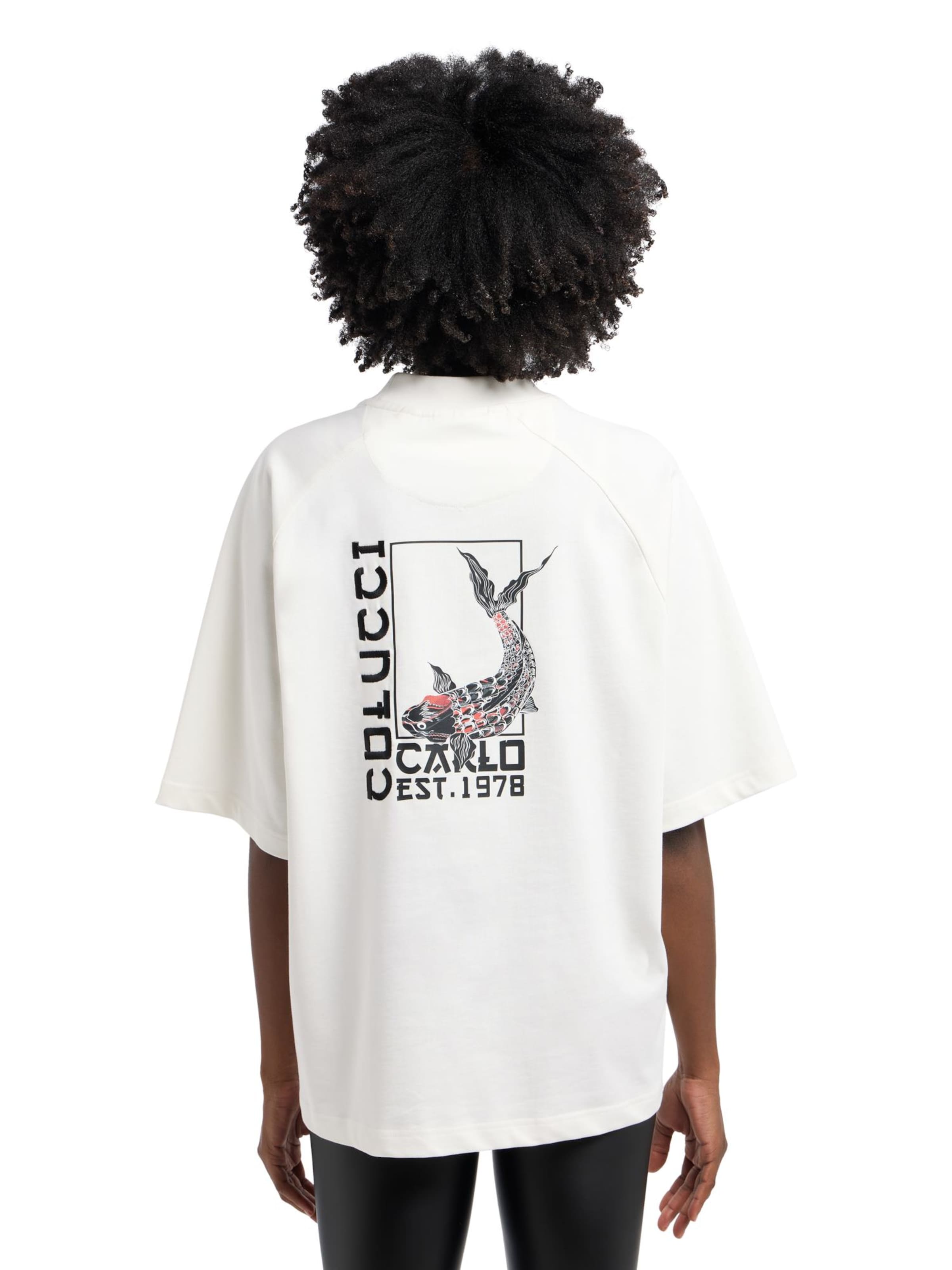 T-Shirt 'Dorigoni' Carlo Colucci en blanc : devant