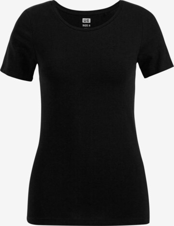 T-shirt WE Fashion en noir : devant