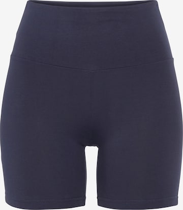 LASCANA Skinny Workout Pants in Blue: front