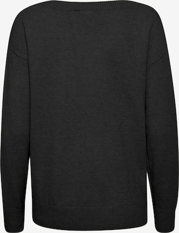 ICHI Sweter 'SELLA' w kolorze czarny