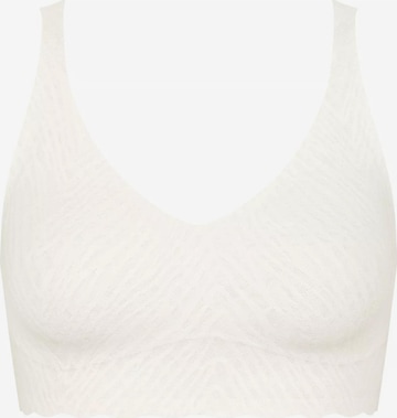 Bustino Reggiseno 'ZERO Feel Bliss' di SLOGGI in bianco: frontale
