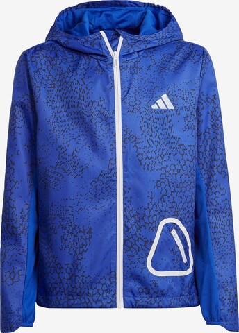 ADIDAS SPORTSWEAR Athletic Jacket in Blue: front