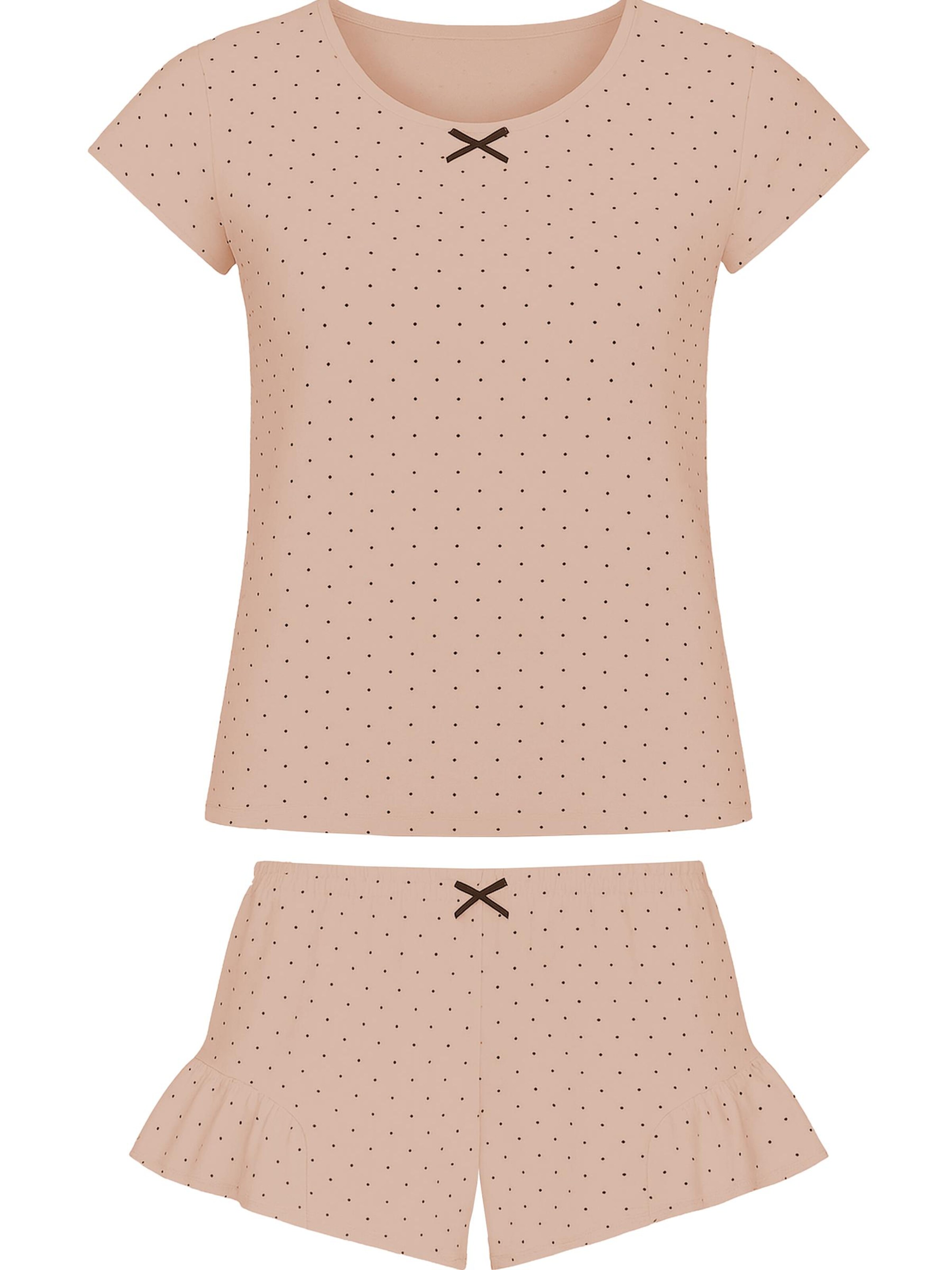 Vivisence Pyjama '2021' in Beige: voorkant