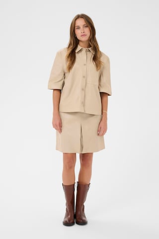 SAINT TROPEZ Skirt 'OndreaSZ' in Beige