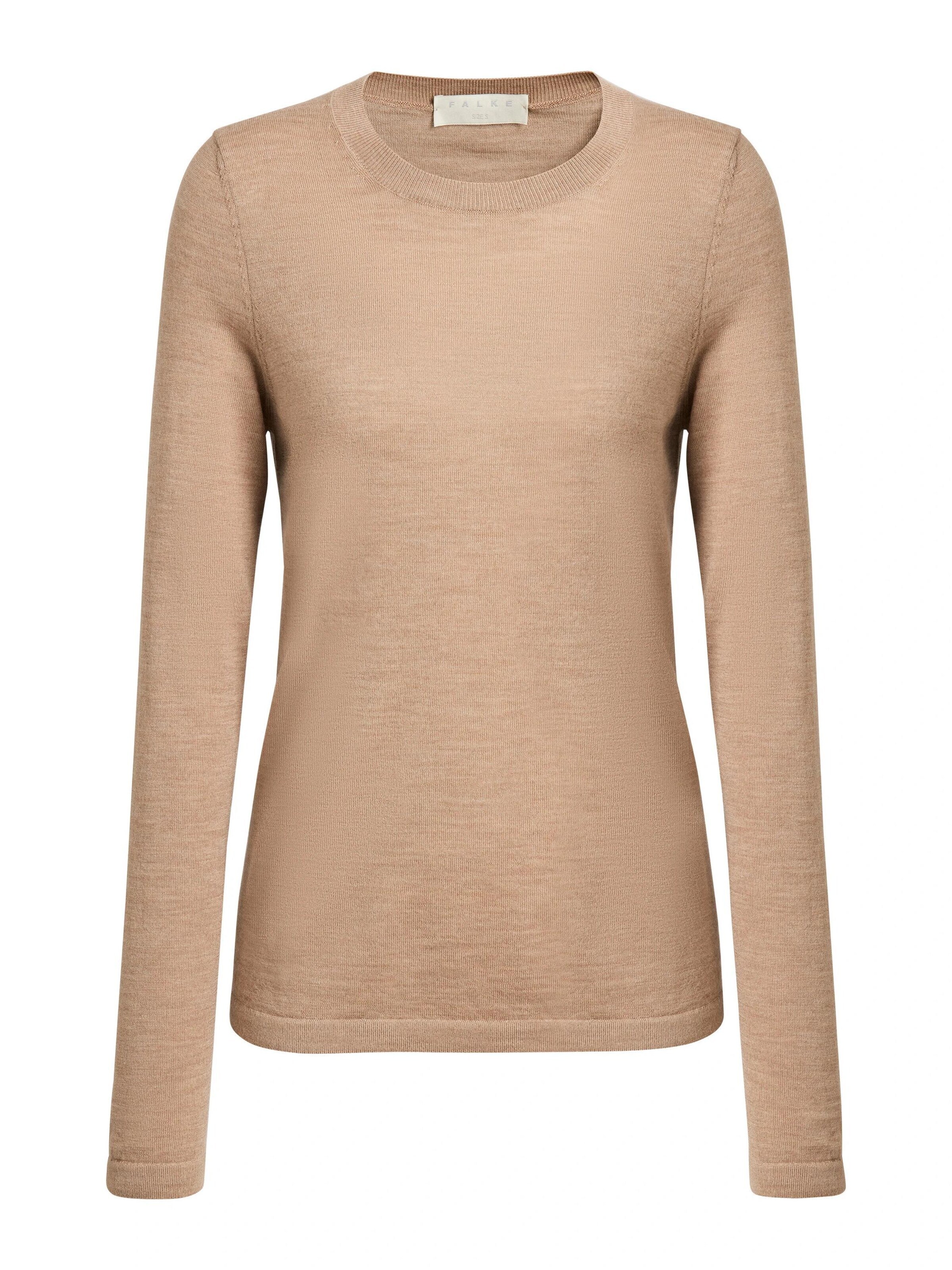FALKE Sweater 'Pure Merino Wool' in Beige