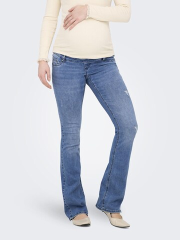 évasé Jean 'OLMBlush' Only Maternity en bleu : devant