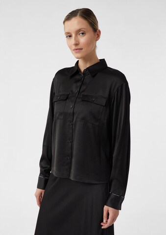 Chemisier COMMA en noir : devant