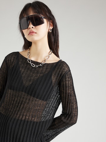 WEEKDAY - Vestido de punto 'Molly' en negro