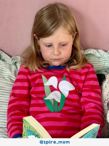 Toby Tiger Shirt 'Schneeglöckchen' in Pink