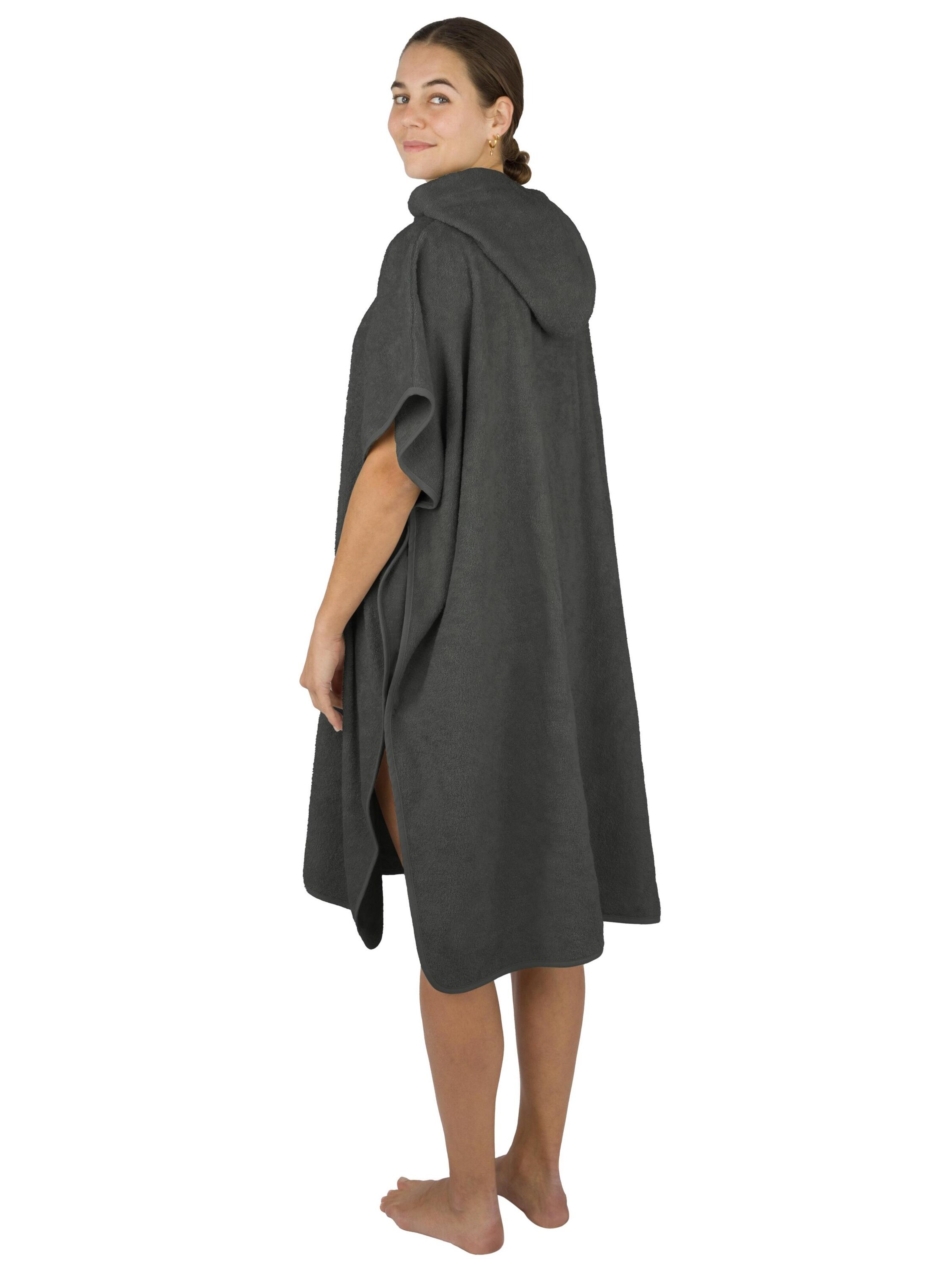 normani Bathrobe short 'Sitra' in Grey