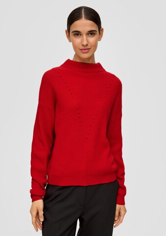 s.Oliver BLACK LABEL Pullover in Rot: predná strana