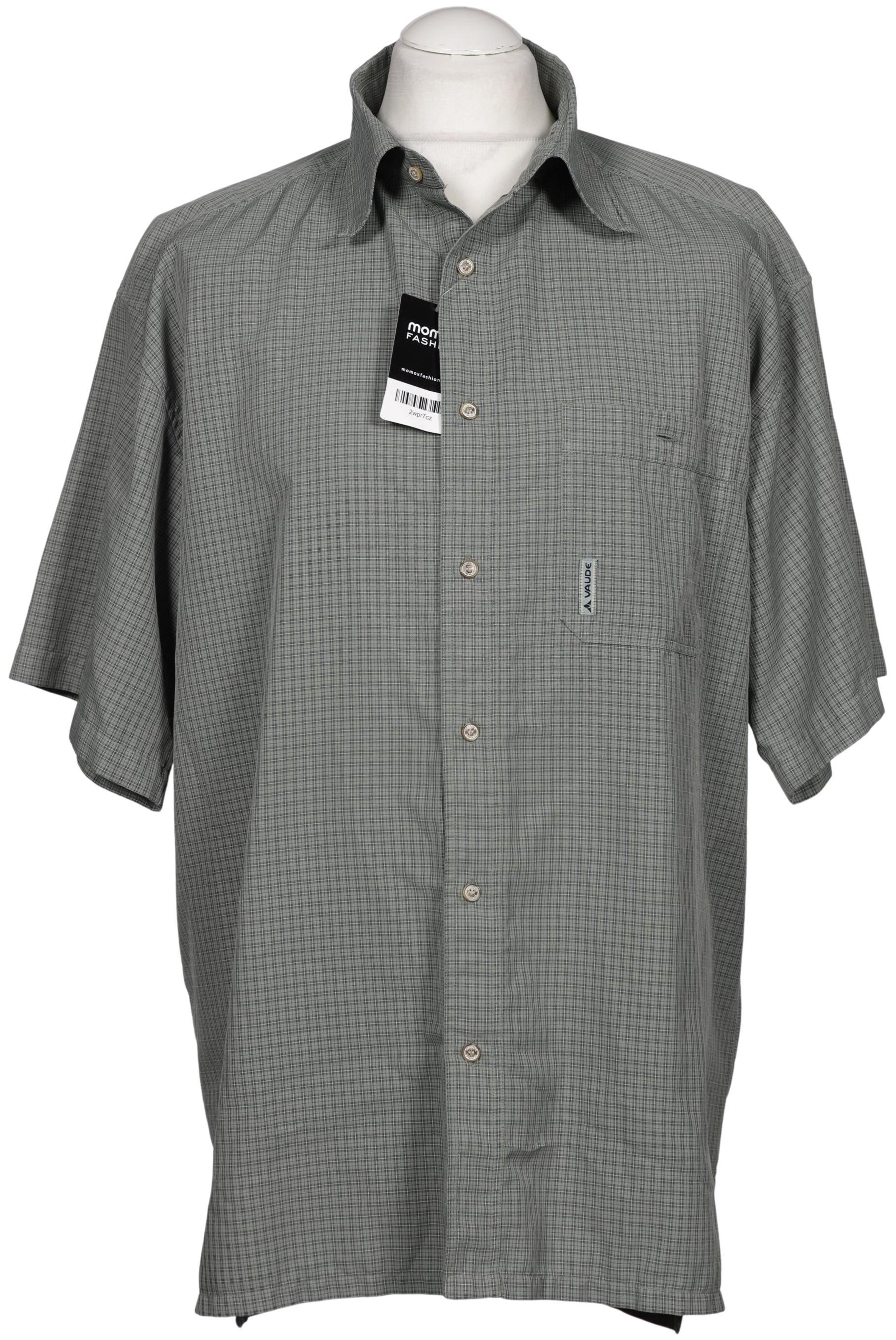 VAUDE Button Up Shirt in XL in Green: front