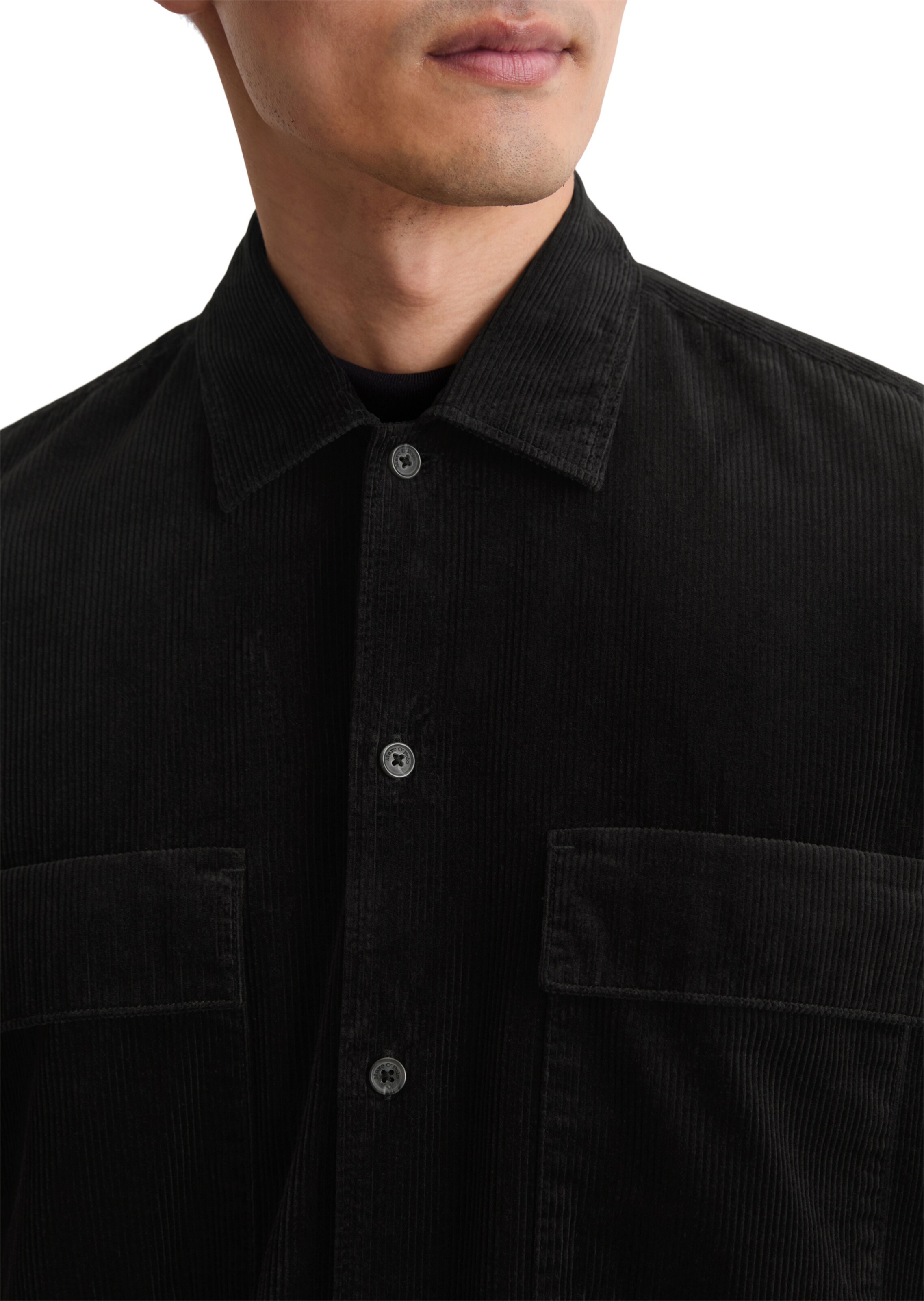 Marc O'Polo Regular fit Overhemd in Zwart