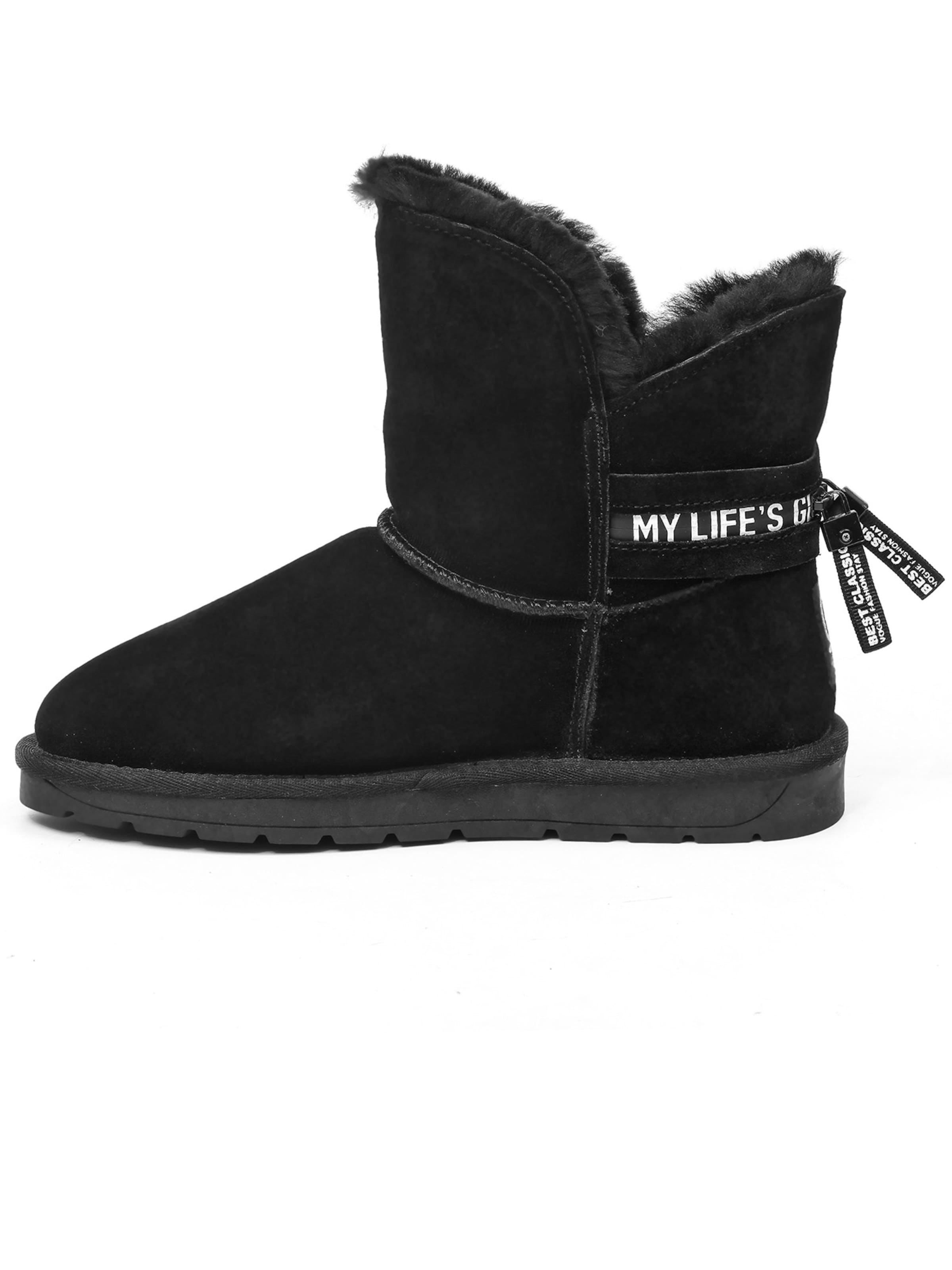 Gooce Snehule 'Zina' - Čierna: predná strana