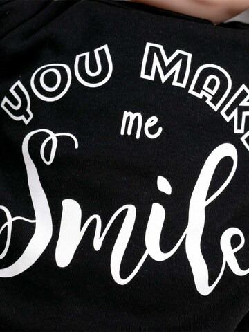 Baby Sweets Set 'You make me Smile' in Black