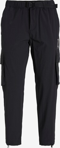 JACK & JONES - Tapered Pantalón cargo 'Bill Cullen' en negro: frente