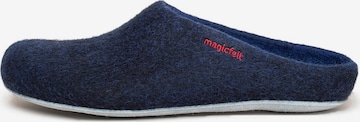 MagicFelt Slippers 'Filz' in Blue: front