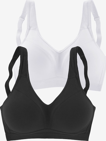 PETITE FLEUR T-shirt Bra in Black: front