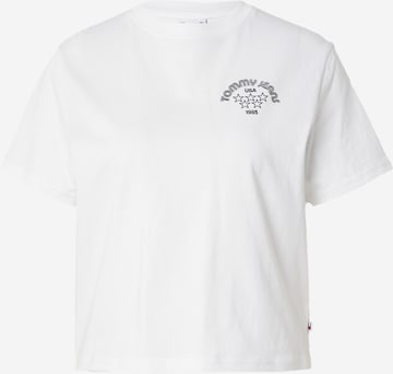 Tommy Jeans T-Shirt 'RETRO SPORT 2' in Weiß: predná strana