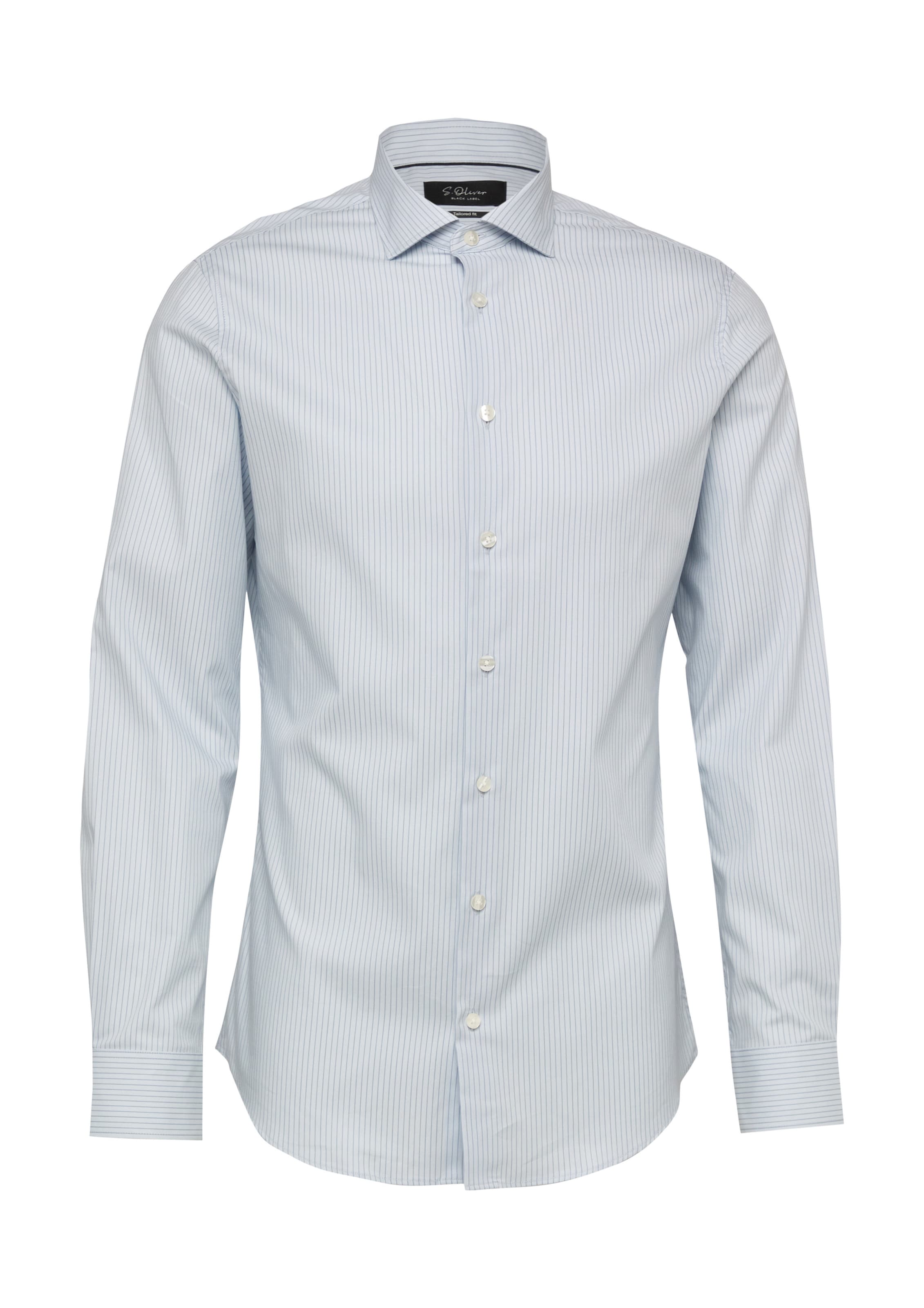 s.Oliver Regular fit Button Up Shirt in Blue: front