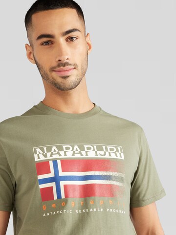 NAPAPIJRI T-Shirt 'S-KREIS' in Grün